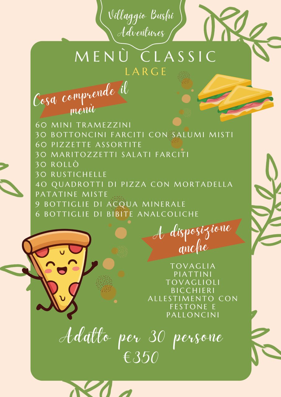 Menù Classic Large