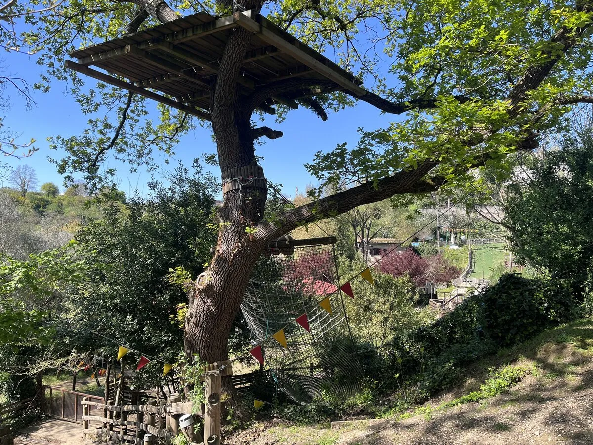 Percorso blu piattaforma partenza